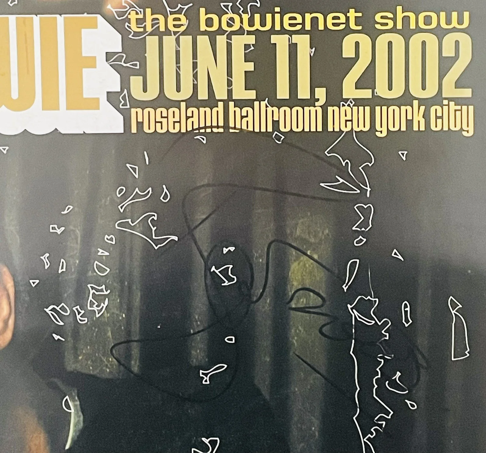 David Bowie Signed Poster at Roseland Ballroon NYC 2002 L@@@@@@@@@@@@@@@@@@@@@@K, image 2