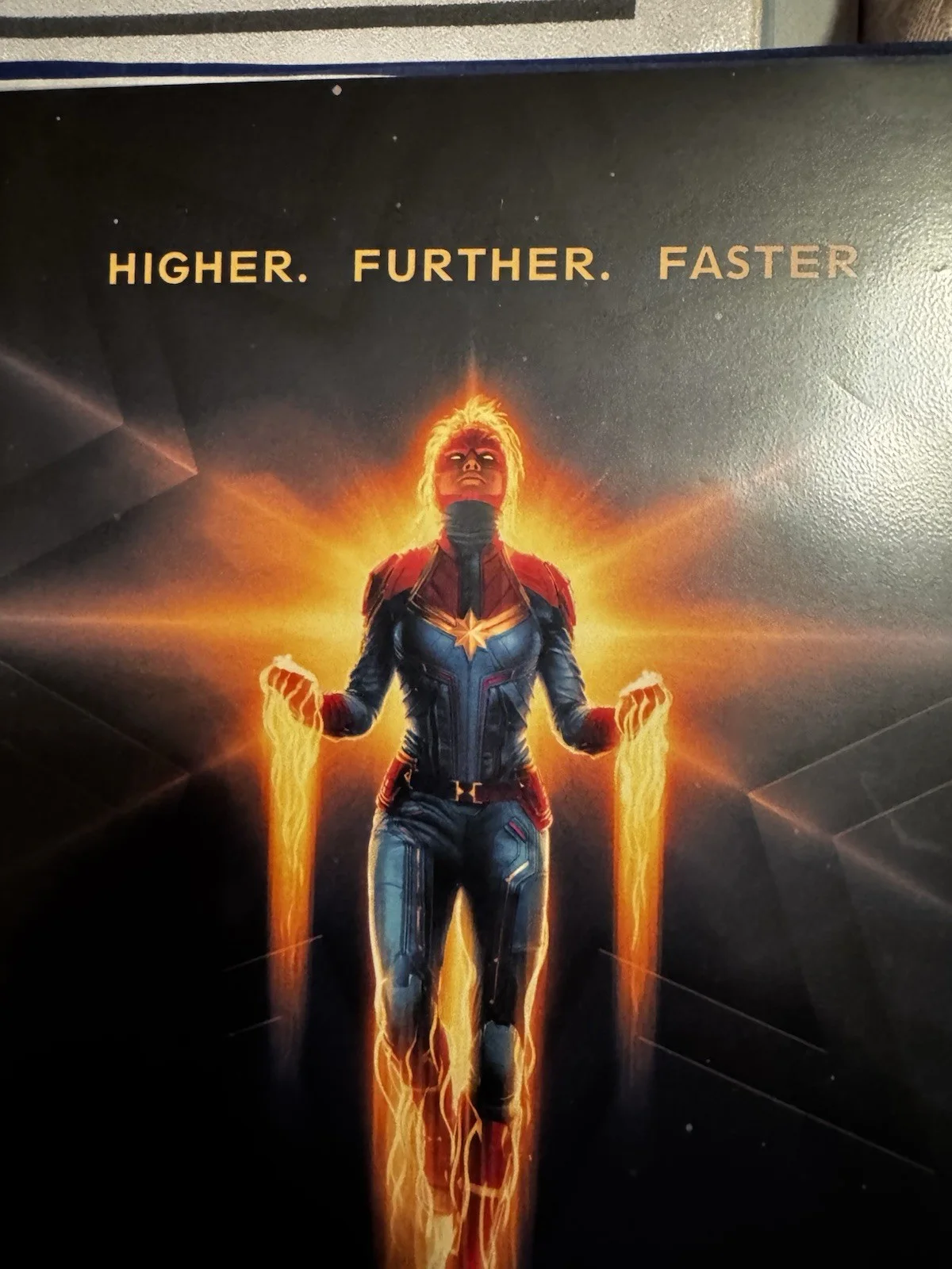 Captain Marvel Odeon Cinemas Exclusive Promotional Poster A4 Marvel Studios, image 2