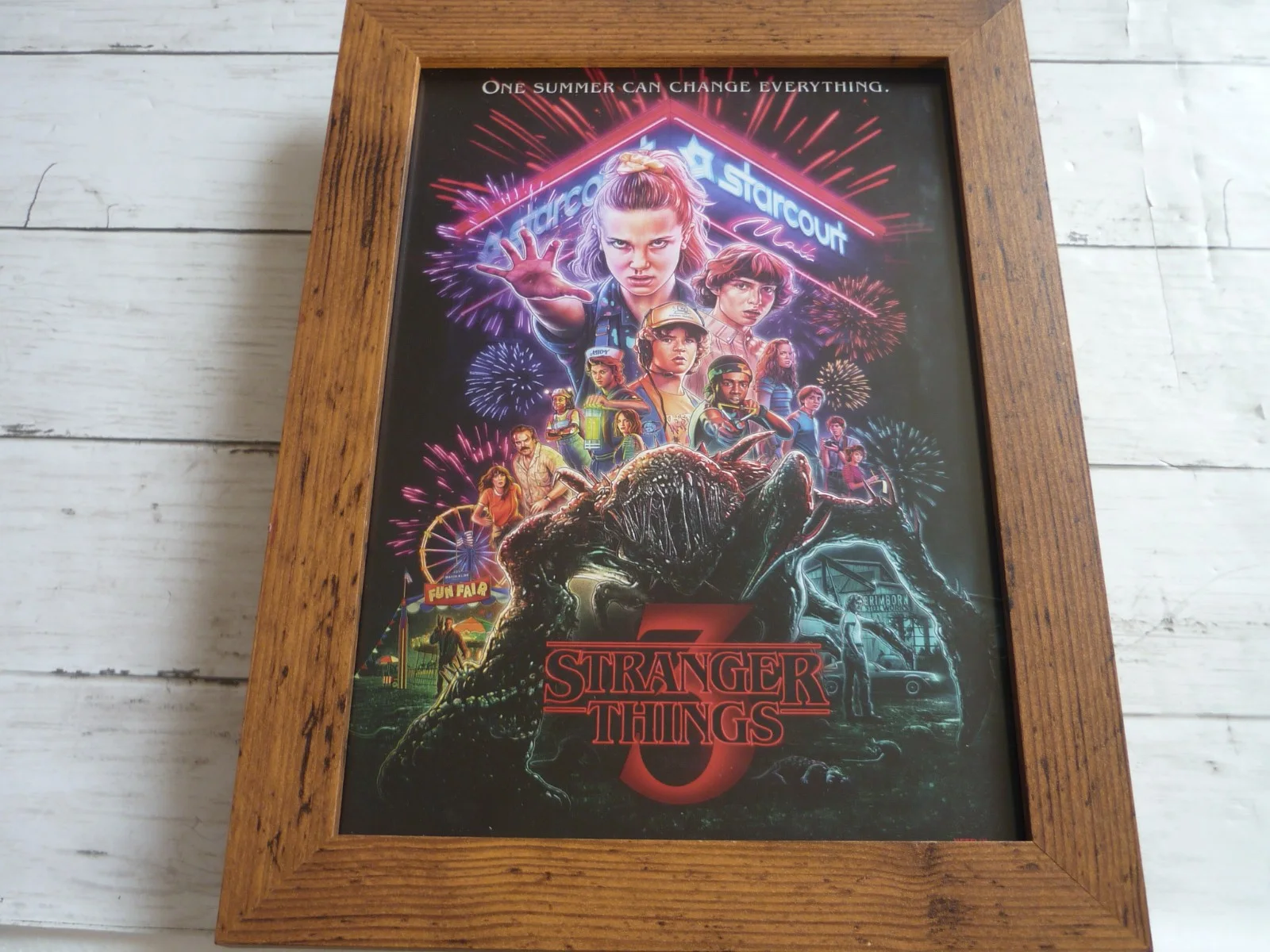 a4 Stranger things season 3 one summer can change everything poster original, image 5