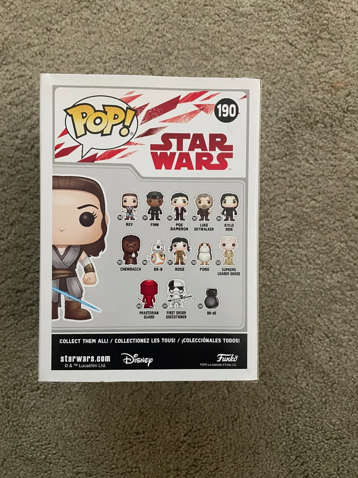 Daisy Ridley — Daisy Ridley Signed Rey Funko Pop #190 Star Wars Jedi Red, image 2