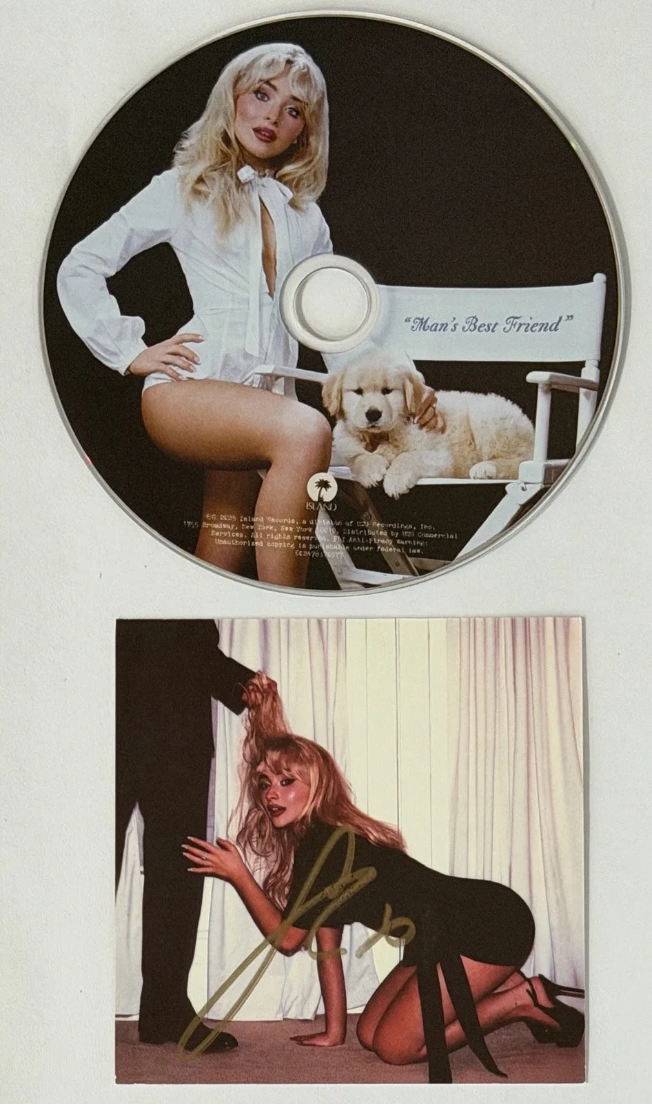 SIGNED Sabrina Carpenter Mans Best Friend Album Picture & CD PSA DNA COA Auto, изображение 4
