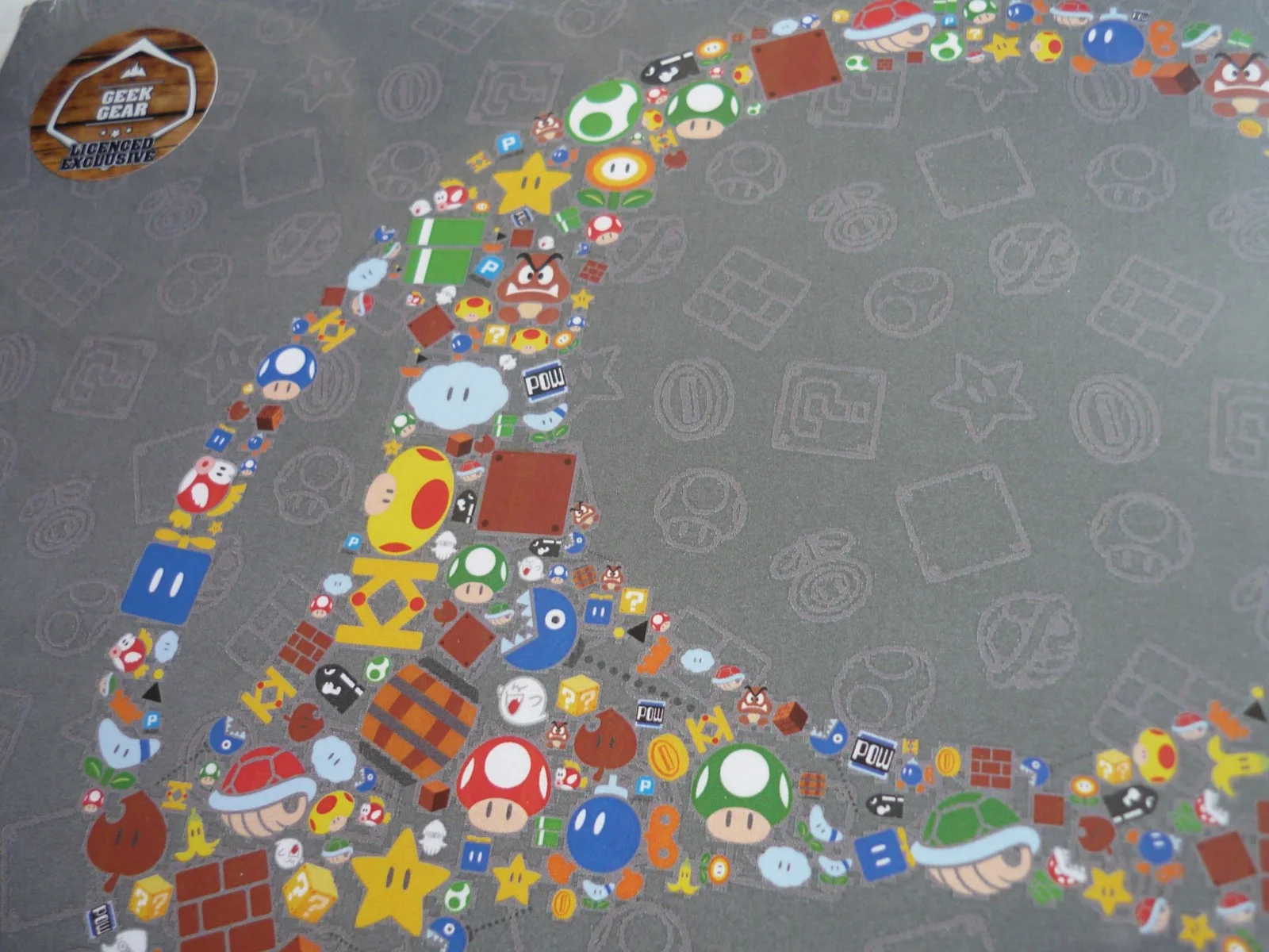 a4 geek gear poster original mario kart sterring wheel all the characters, изображение 3