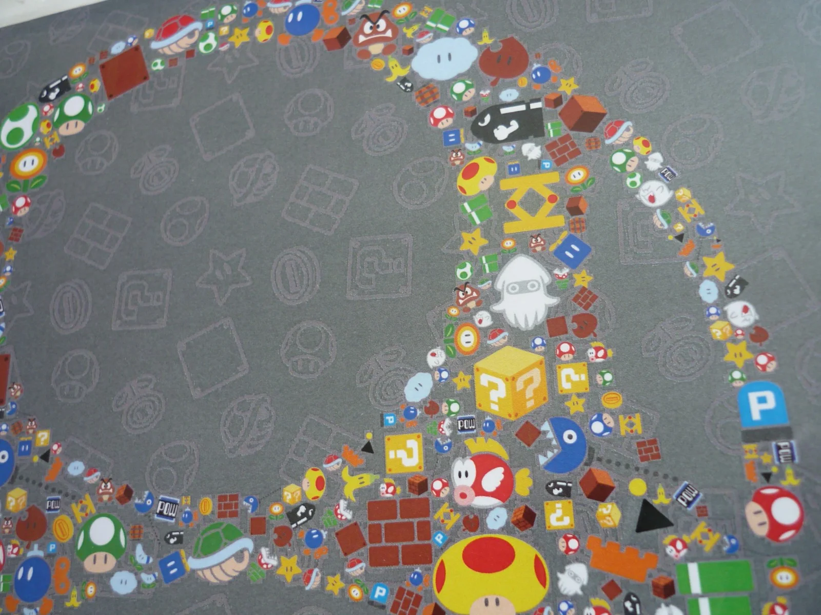 a4 geek gear poster original mario kart sterring wheel all the characters, изображение 4