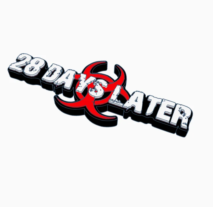 Decorative 28 Days Later Film TV Self Standing logo Sign Display Pops, изображение 2