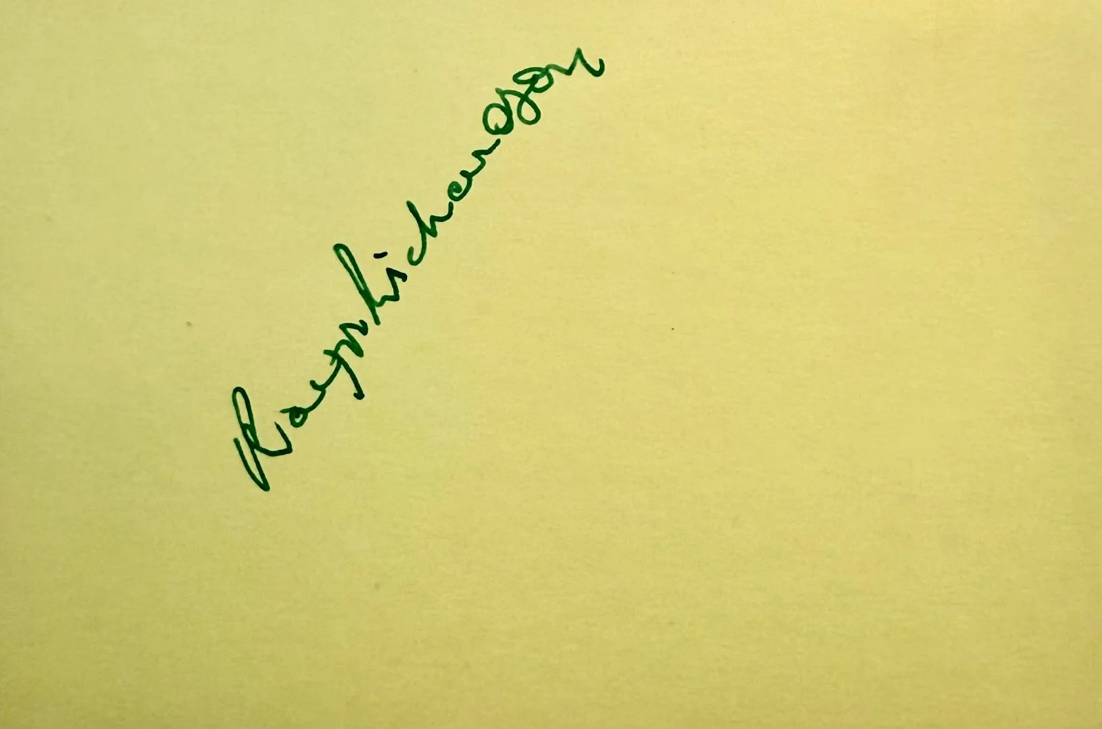 Ralph Richardson — RALPH RICHARDSON Signed Autographed 4"x 6" INDEX CARD The Heiress DOCTOR ZHIVAGO, изображение 3