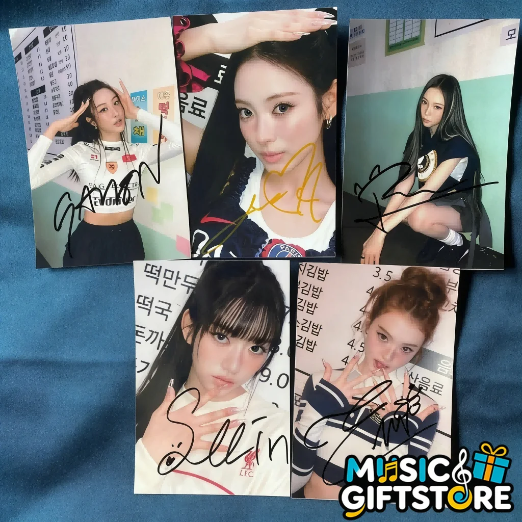 MEOVV SOOIN GAWON ANNA NARIN ELLA GROUP AUTOGRAPHED SIGNED K-POP 4*6 2025 #MUGS, изображение 2