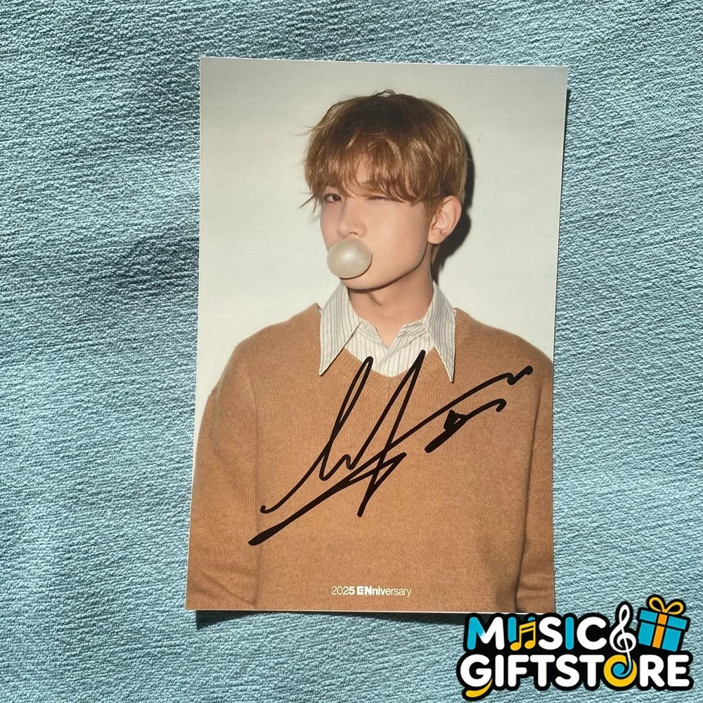 ENHYPEN Autographed Signed Photo For ENniversary FAMILY POP Collection 2025D #MU, изображение 4