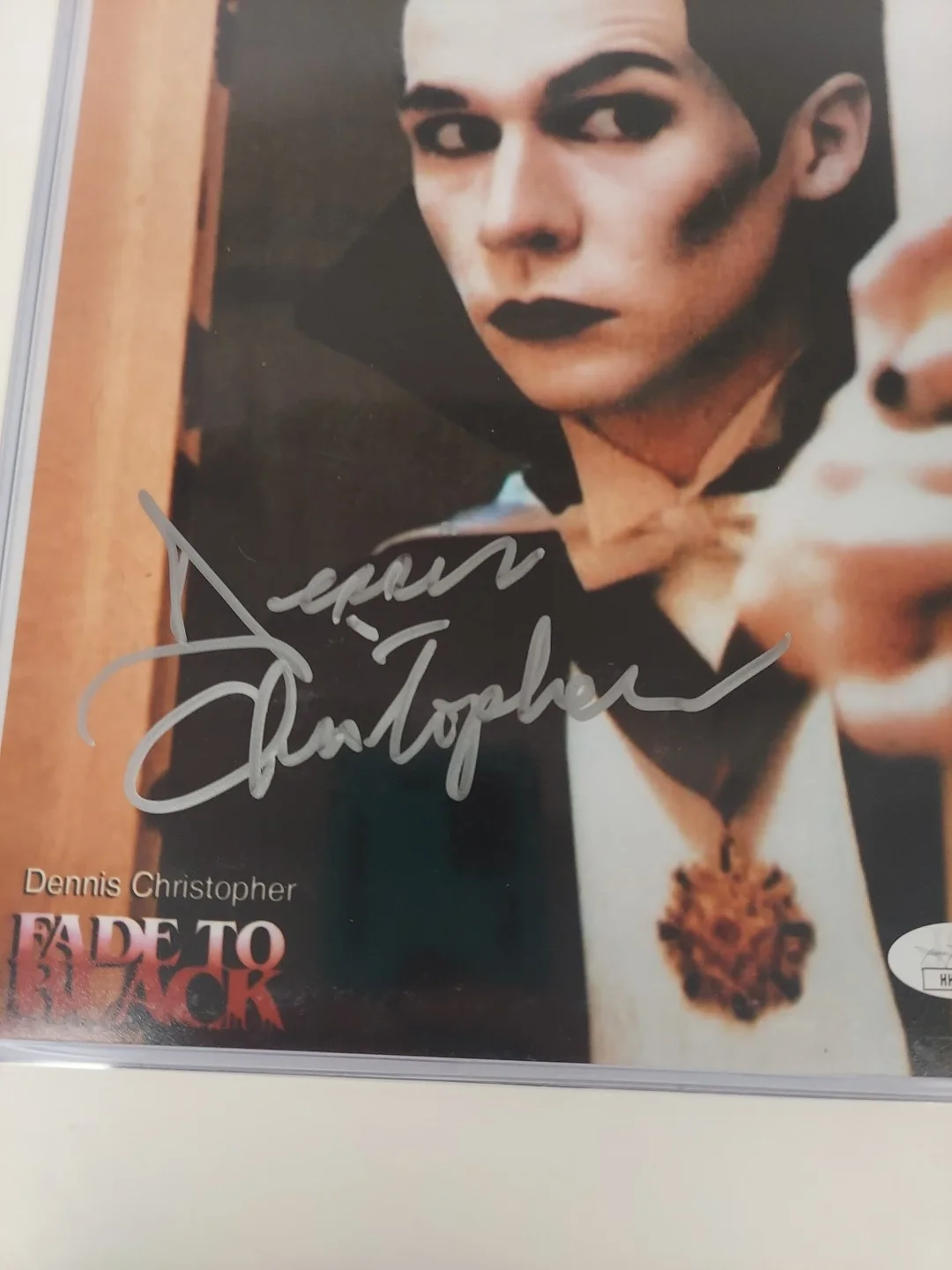 DENNIS CHRISTOPHER Signed 8x10 Photo Autograph JSA COA Fade To Black IT, изображение 3
