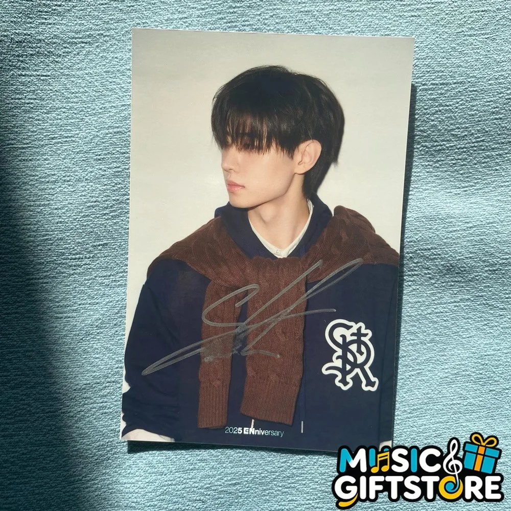 ENHYPEN Autographed Signed Photo For ENniversary FAMILY POP Collection 2025C #MU, изображение 3