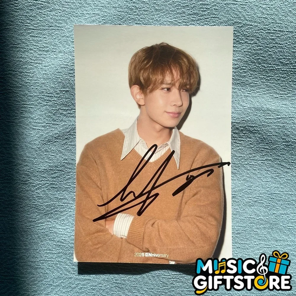 ENHYPEN Autographed Signed Photo For ENniversary FAMILY POP Collection 2025C #MU, изображение 4