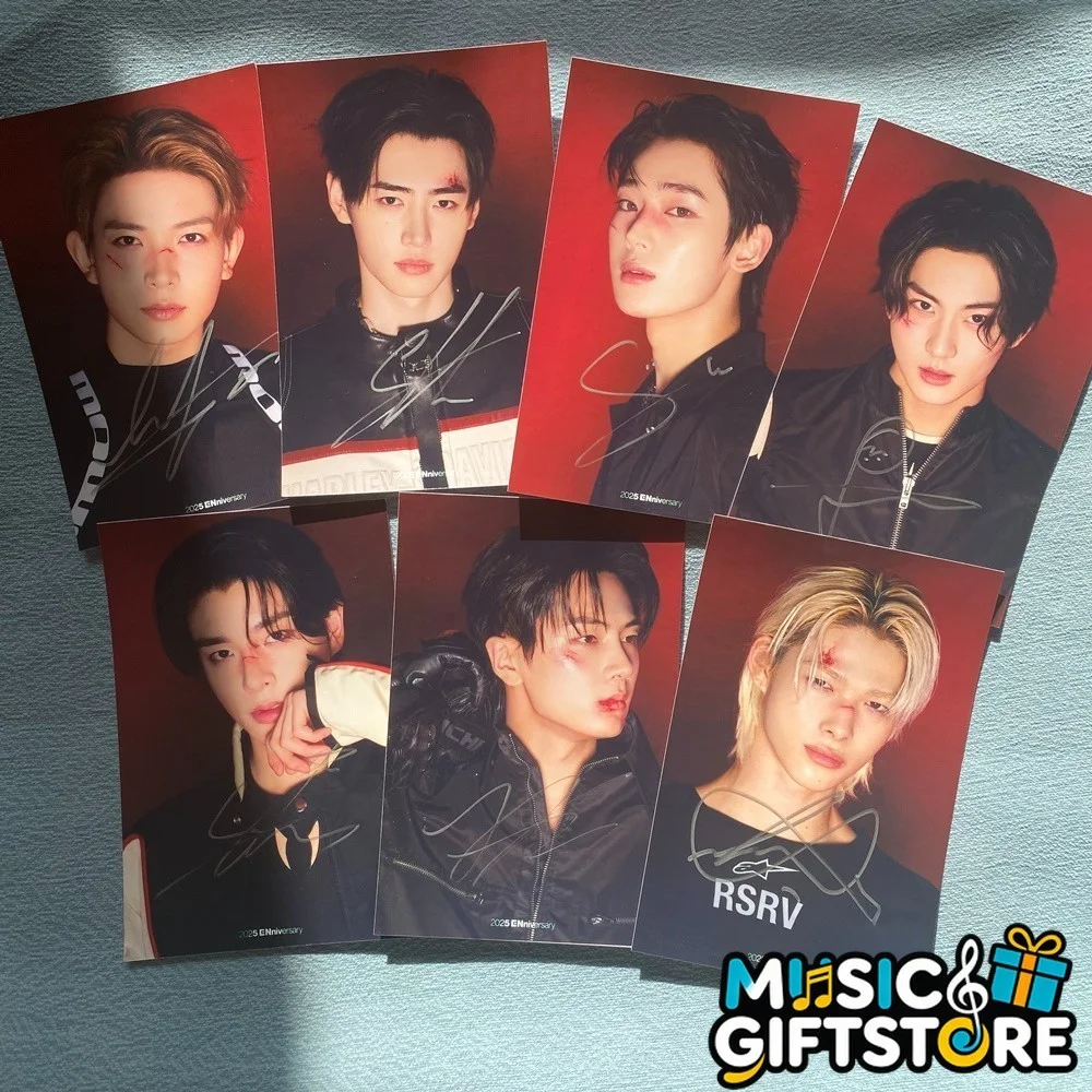 ENHYPEN Autographed Signed Photo For ENniversary FAMILY POP Collection 2025B #MU, изображение 2