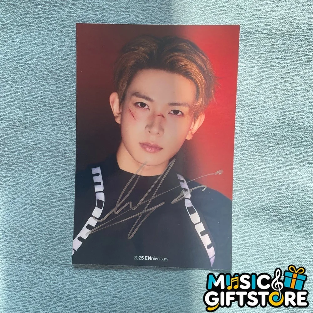 ENHYPEN Autographed Signed Photo For ENniversary FAMILY POP Collection 2025B #MU, изображение 4