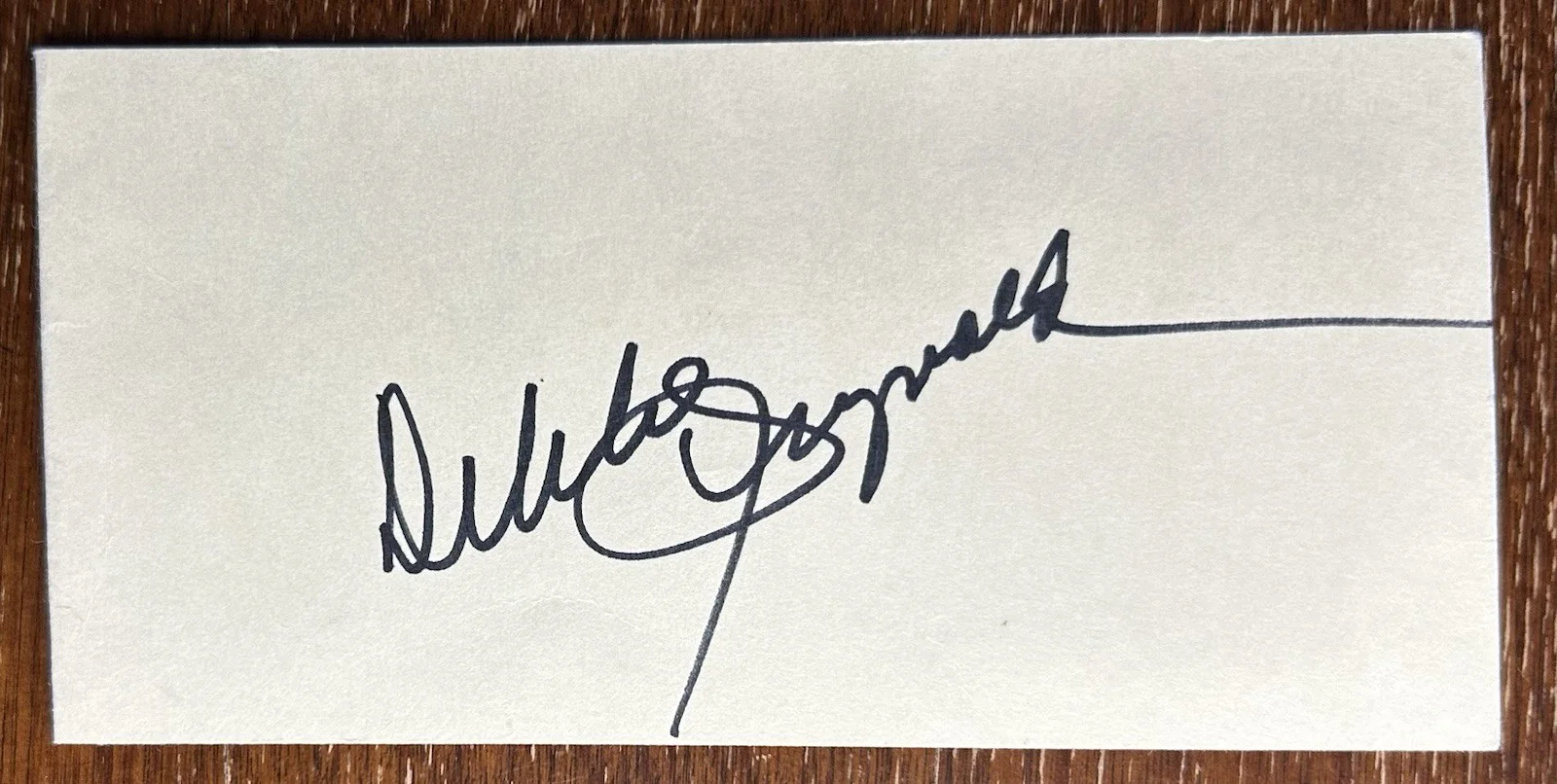 Debbie Reynolds — Debbie Reynolds Signed Autograph & Used LV Show Ticket Star Singin In The Rain, image 2