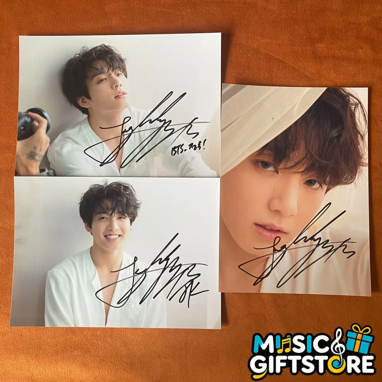 BTS JUNG KOOK AUTOGRAPHED SIGNED PHOTO LOVE YOURSELF 转 TEAR K-POP 4*6 2022 #MUGS, изображение 2
