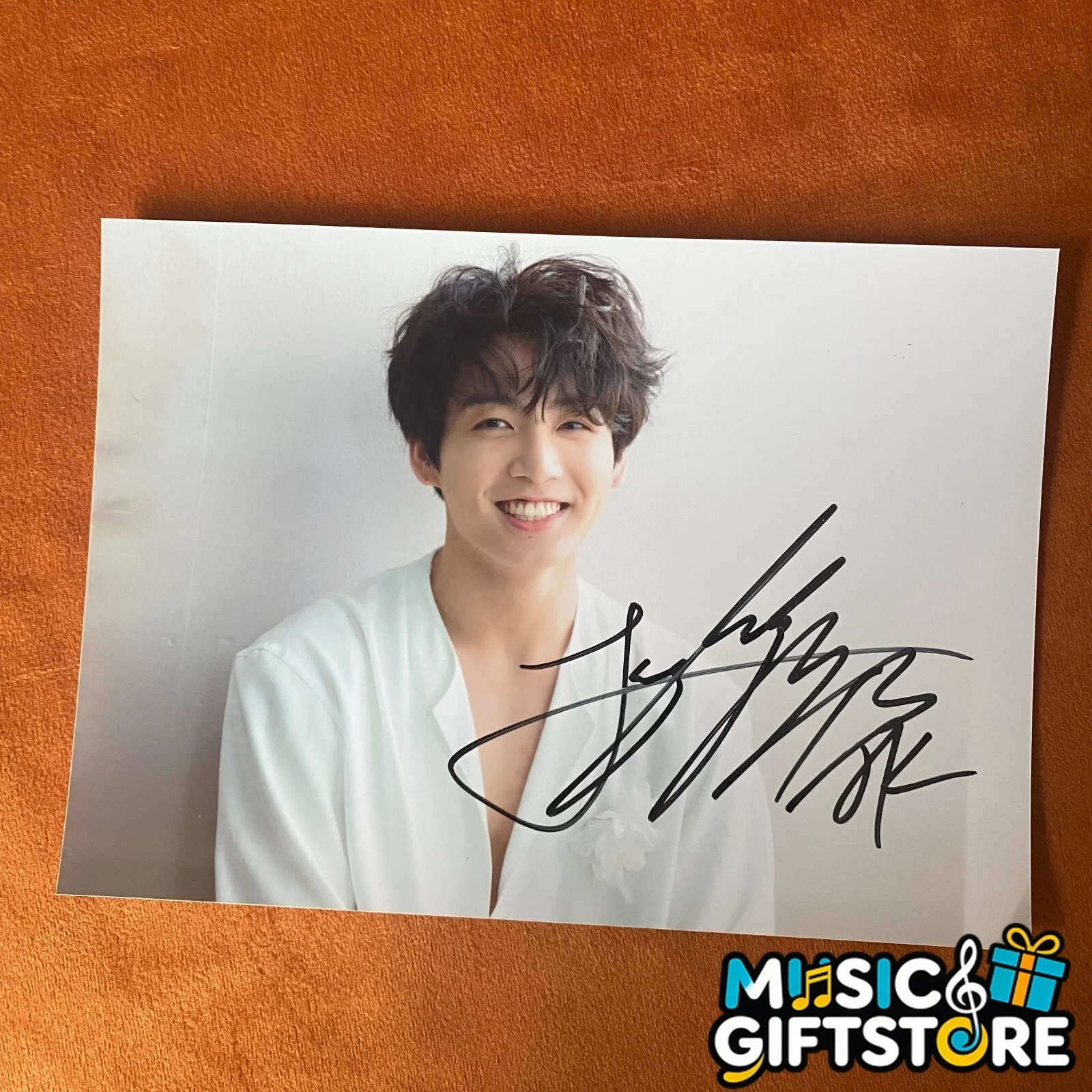 BTS JUNG KOOK AUTOGRAPHED SIGNED PHOTO LOVE YOURSELF 转 TEAR K-POP 4*6 2022 #MUGS, изображение 4