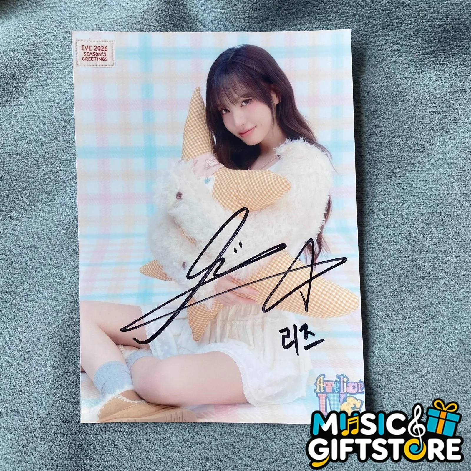 IVE Colorful Days Autographed Signed Photo K-POP Collectibles 4*6 2025 #MUGS, изображение 4