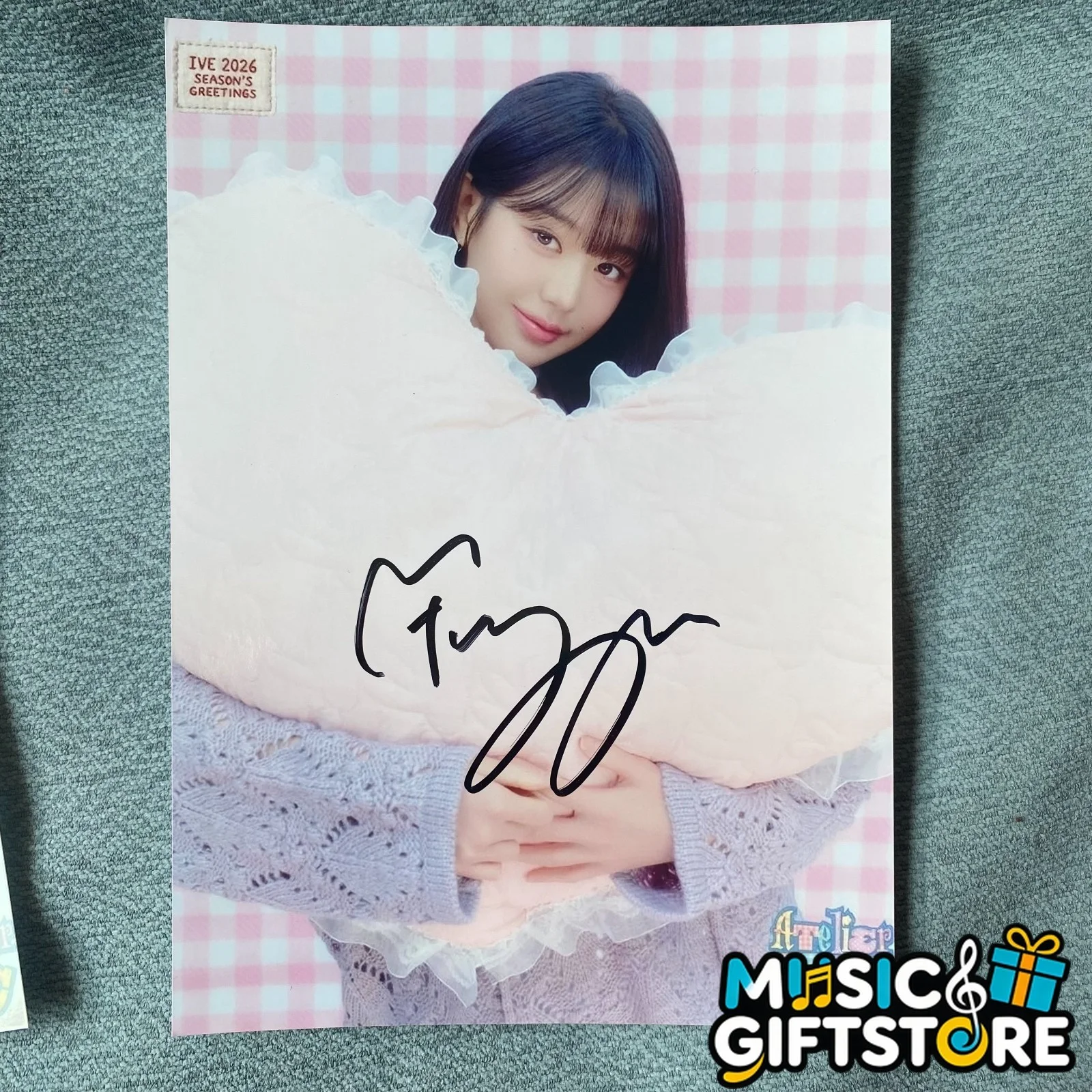 IVE Colorful Days Autographed Signed Photo K-POP Collectibles 4*6 2025 #MUGS, изображение 5