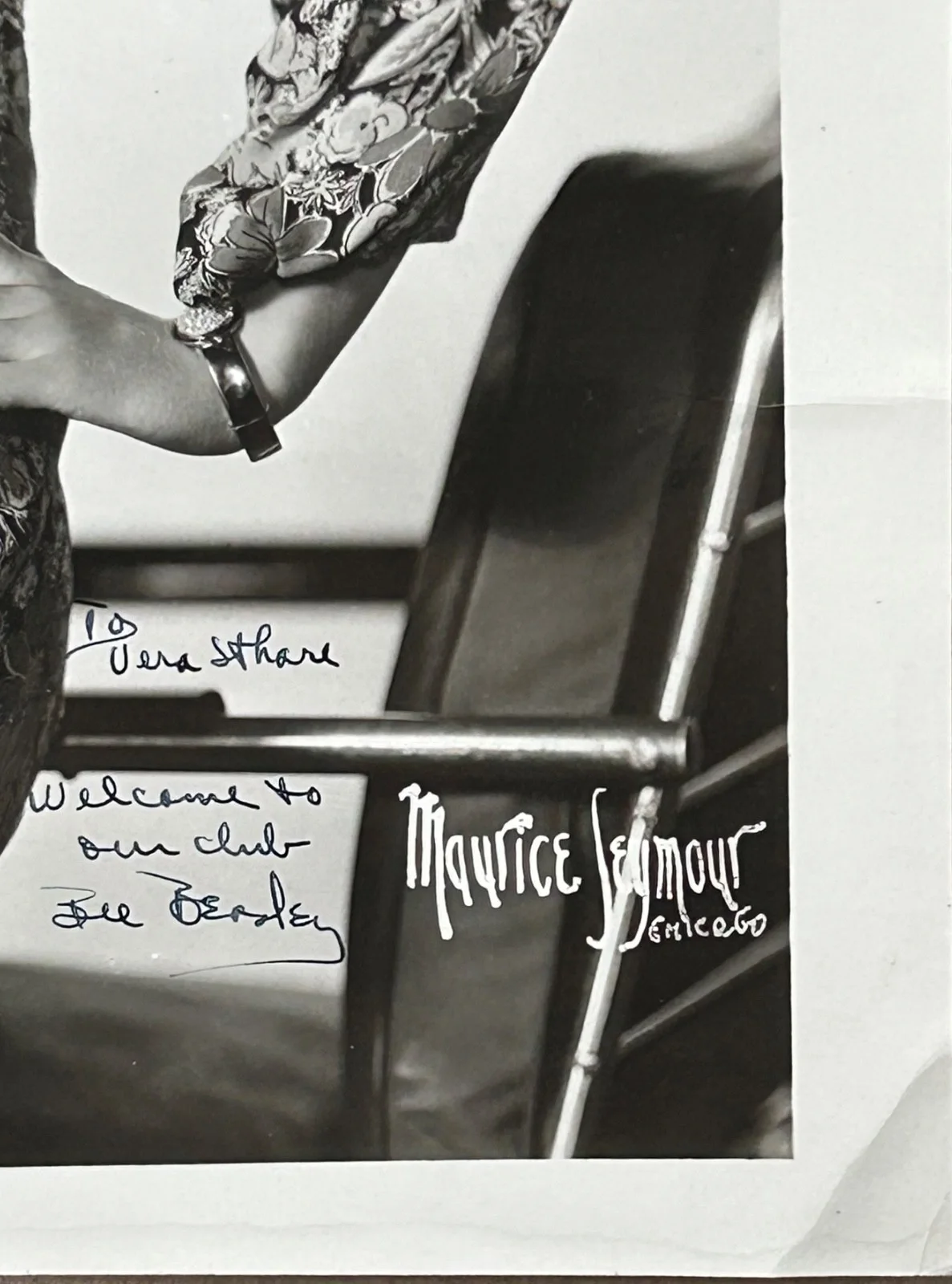 BEE BEASLEY—SIGNED PHOTO—RADIO 1920s-50s—SINGER•SONGWRITER•Quiz Show MC, изображение 2