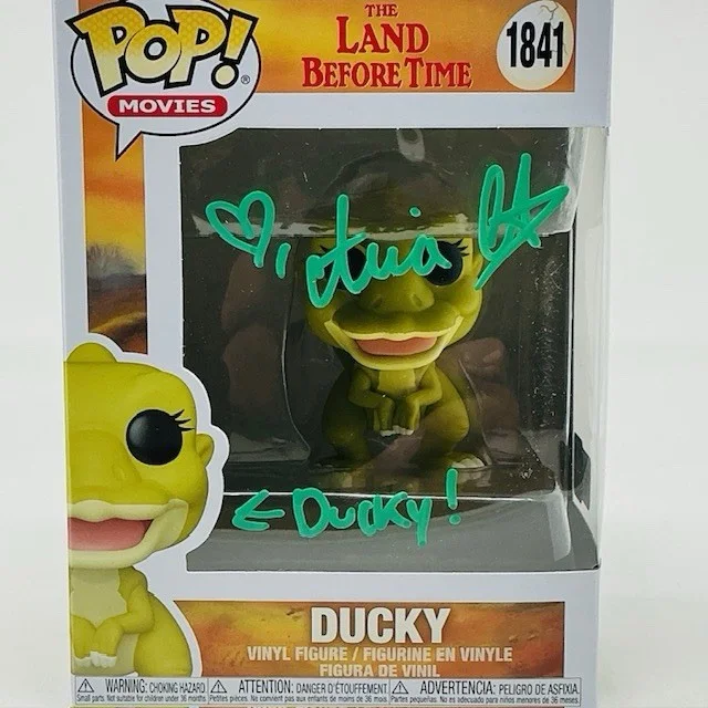 Aria Curzon Autographed Ducky The Land Before Time Funko Pop #1841 OC Marketing, изображение 2