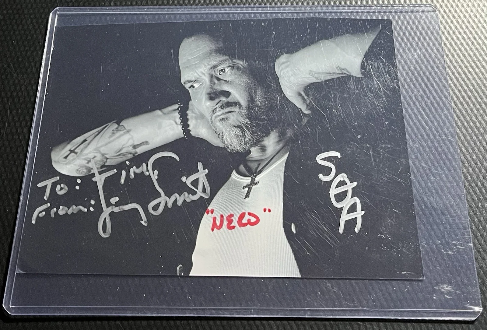 Jimmy Smits — Sons of Anarchy Signed Jimmy Smits AKA Nero Padilla 4x6 Photo w/ COA Top Loader, image 3