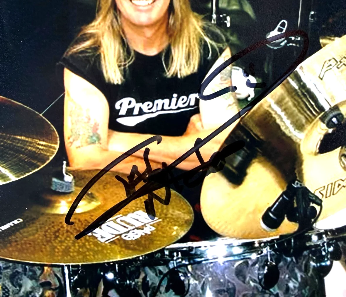 Nicko Mcbrain Iron Maiden Official 8 x 10 Photo 3 ALA Authenticated Mint, image 2
