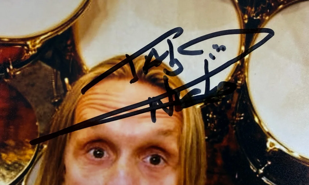 Nicko Mcbrain Iron Maiden Official 8 x 10 Photo ALA Authenticated Mint, image 2