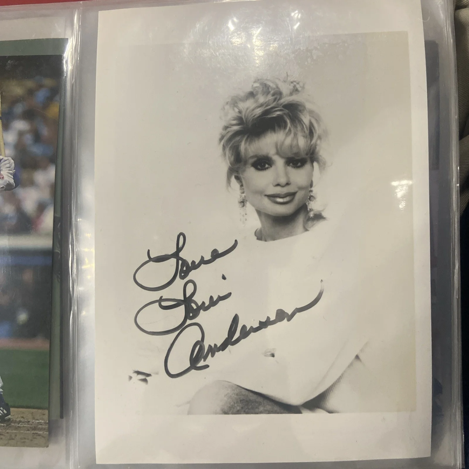 Loni Anderson — LONI ANDERSON SIGNED AUTOGRAPH ORIGINAL 5x7 BW PHOTO AUTHENTIC PICTURE Love