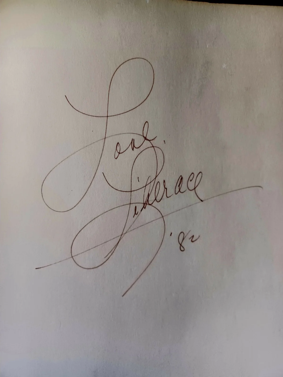 Liberace Signed Book ok condition, image 3