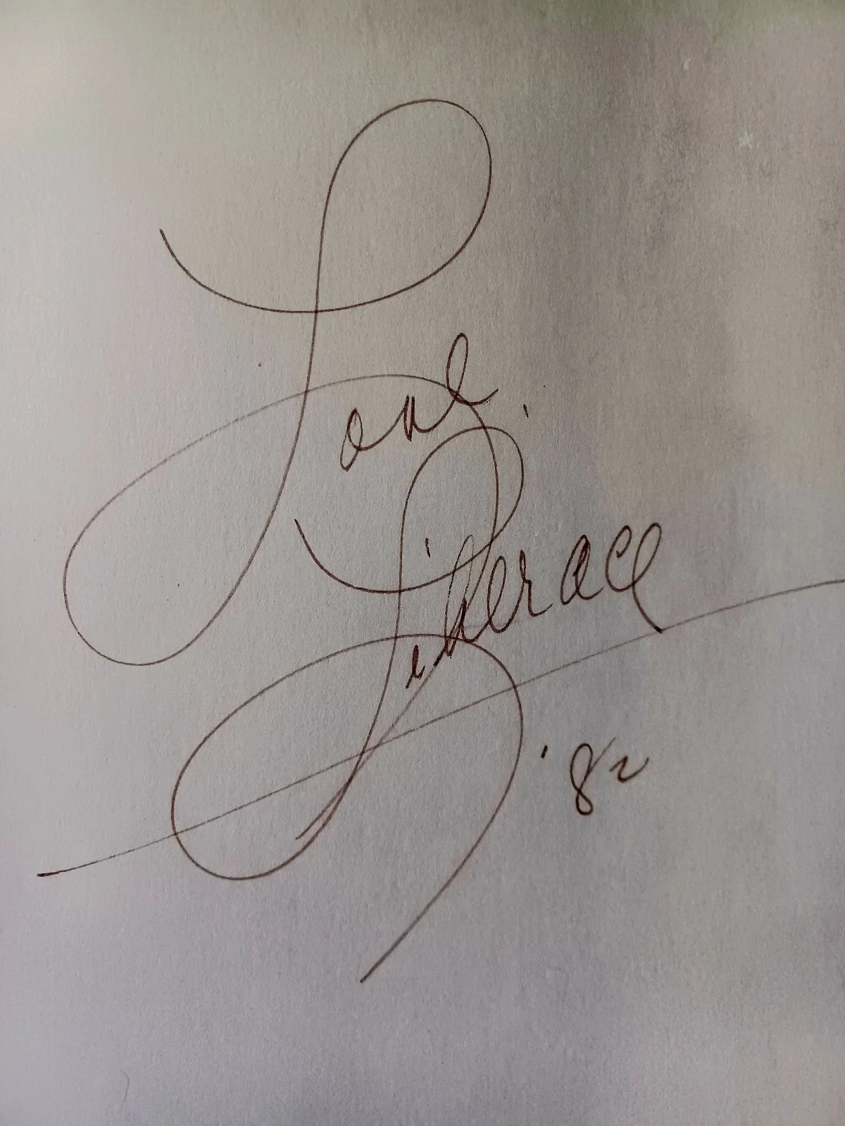 Liberace Signed Book ok condition, image 5