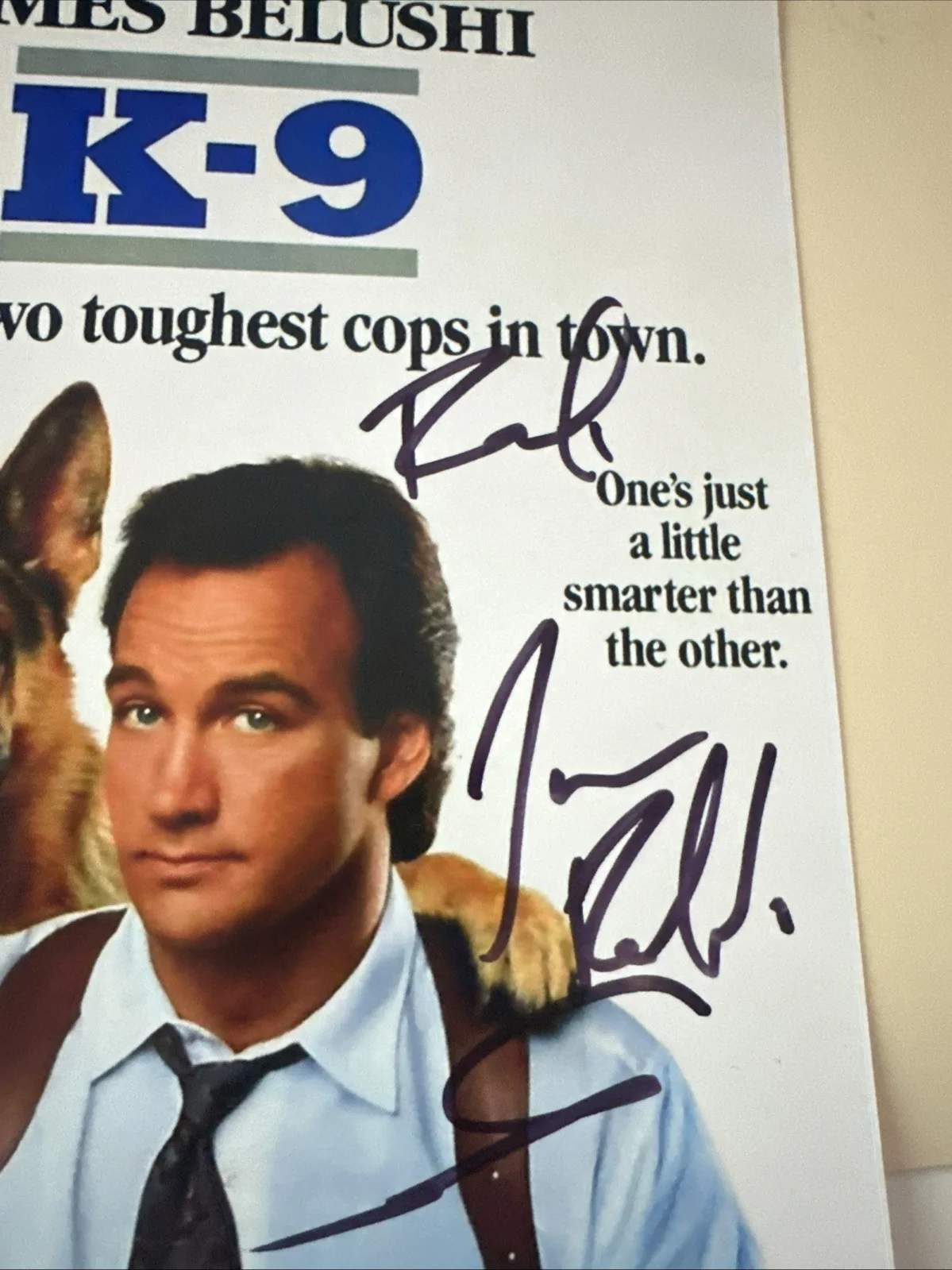 James Belushi K-9 Autographed 8x10, image 3