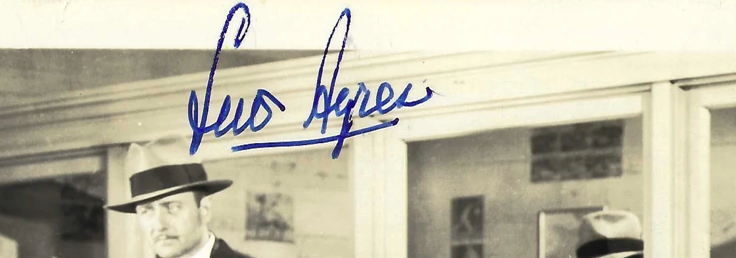 Lew Ayres signed8x10 PANIC ON AIR w. UACC COA +Pres. Adar BATTLESTAR GALACTICA, image 2