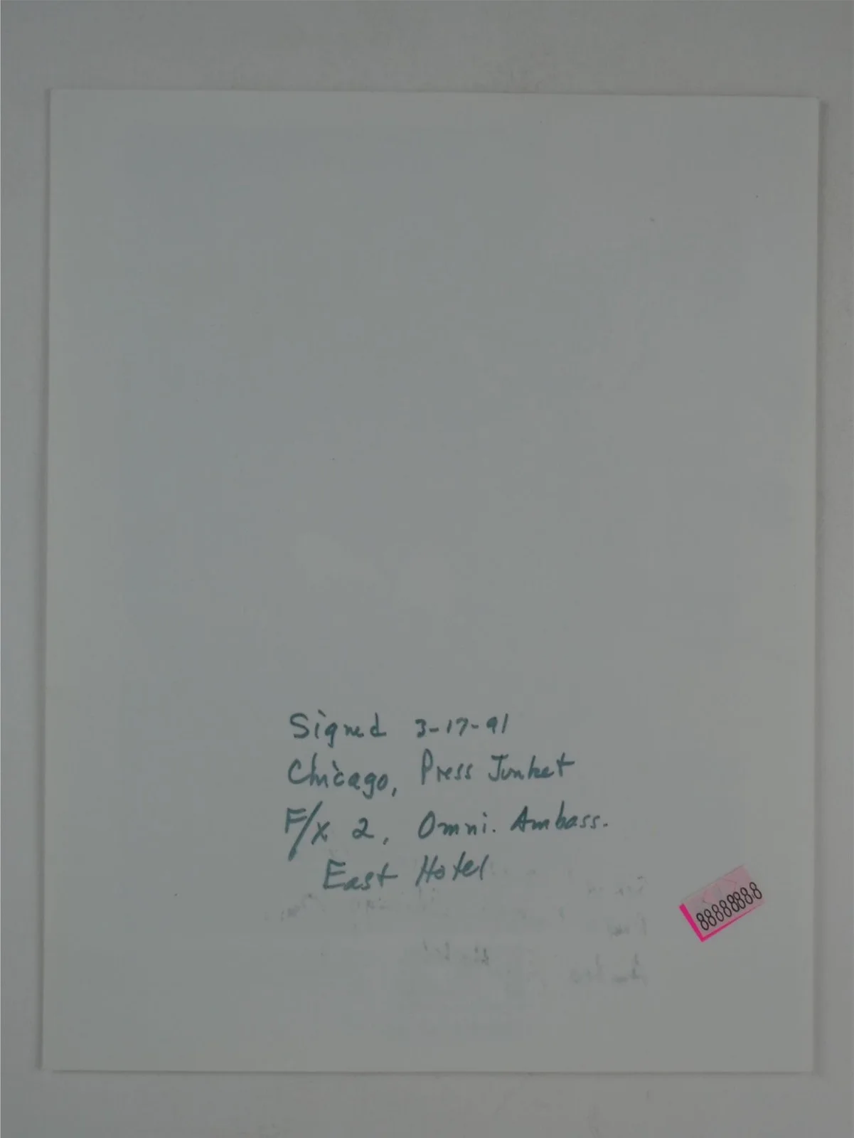 Eric Allard — Eric Allard & Bluey Signed B&W 8x10 Promo Photo FX 2 The Deadly Art Of Illusion, изображение 3