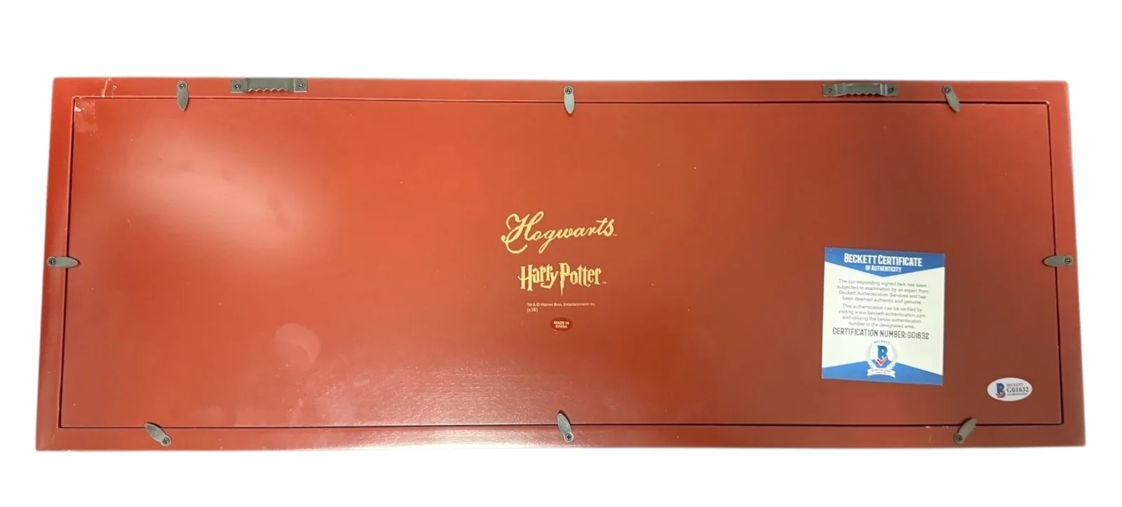 DANIEL RADCLIFFE — DANIEL RADCLIFFE SIGNED HARRY POTTER HOGWARTS EXPRESS TRAIN PLATFORM SIGN BAS, image 3