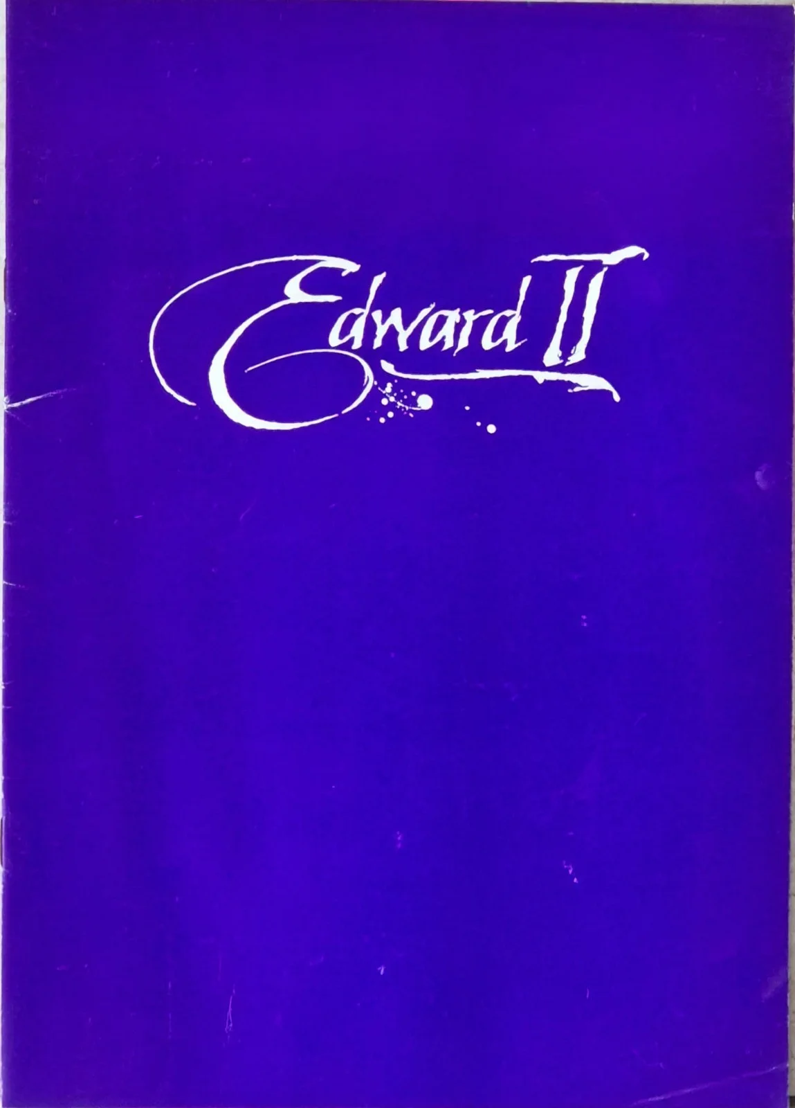 EDWARD II Premiere Invite, Program, flyer & Ticket - DEREK JARMAN Pet Shop Boys, image 2
