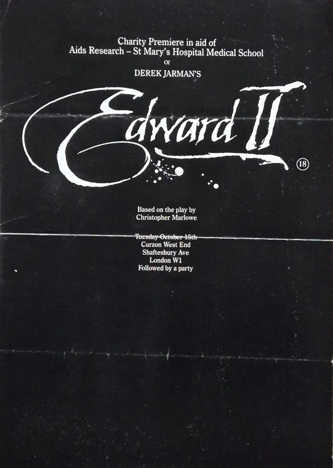 EDWARD II Premiere Invite, Program, flyer & Ticket - DEREK JARMAN Pet Shop Boys, image 3