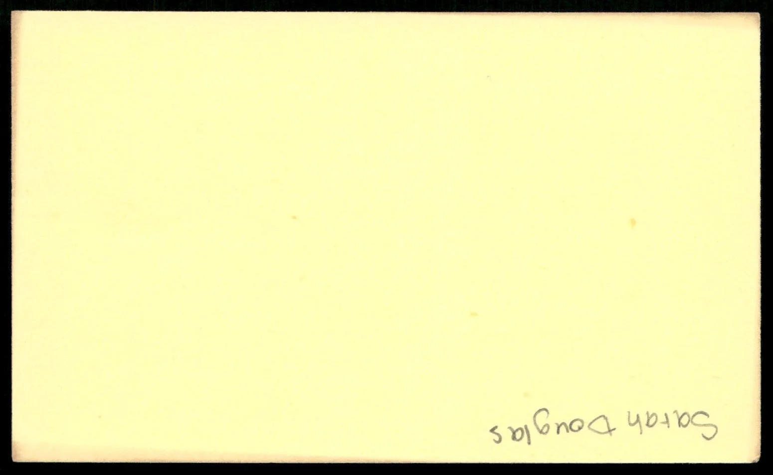 Actress Sarah Douglas Signed Vintage Index Auto Card -Beautiful Autograph, изображение 2