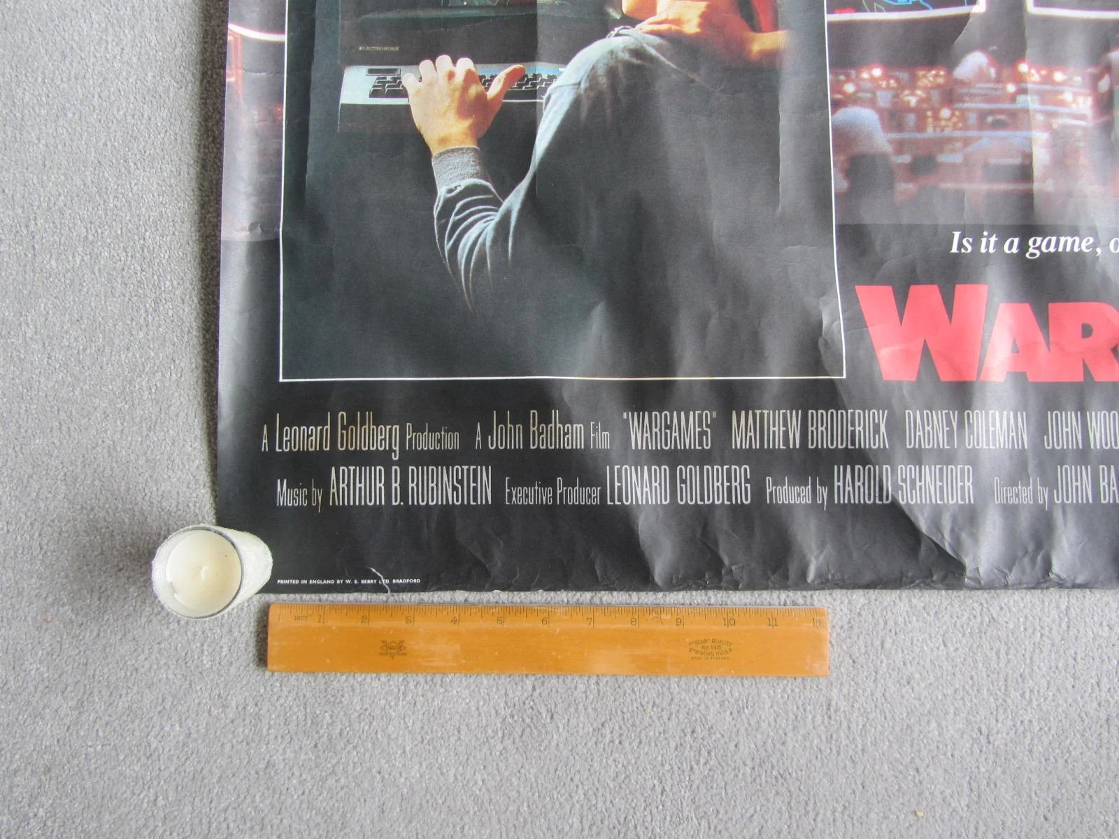 WARGAMES - IS IT A GAME OR IS IT REAL? - 70cm x 100cm Poster 1983, изображение 5