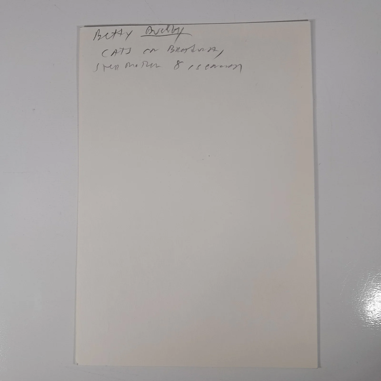Betty Lynn Buckley — Betty L. Buckley Actress Signed 5 X 7 Photo Eight Is Enough Cats Broadway No COA, изображение 4