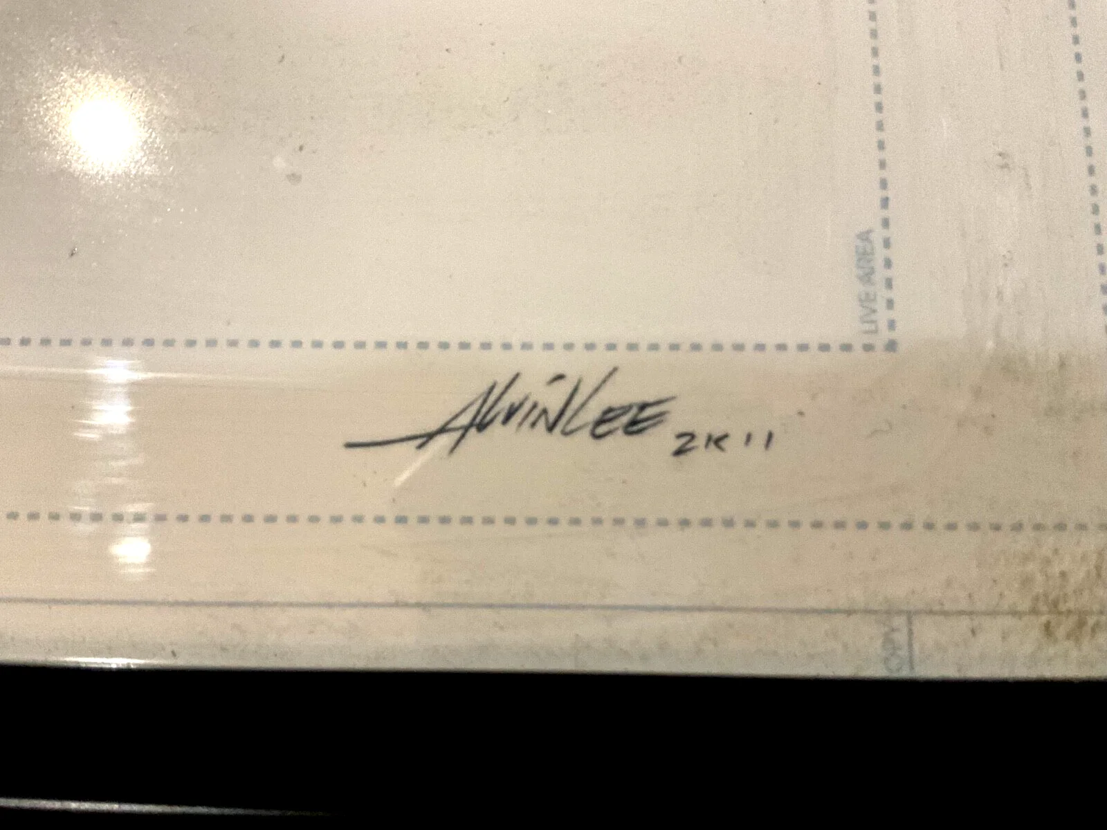 Alvin Lee — Alvin Lee Autographed Storyboard Cell Hatsune Miku 2 Page 1 Signed 2011 Print, изображение 2