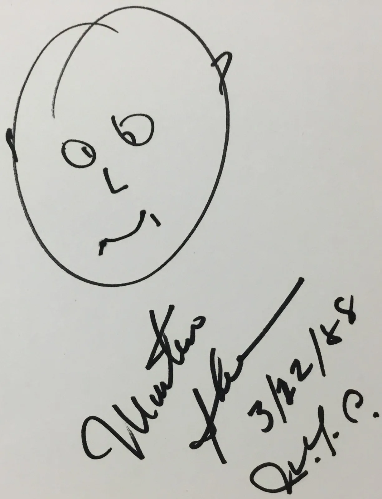 Martin Sheen — Martin Sheen Actor Signed Celebrity Art Self-Portrait Custom Framed JSA, image 5