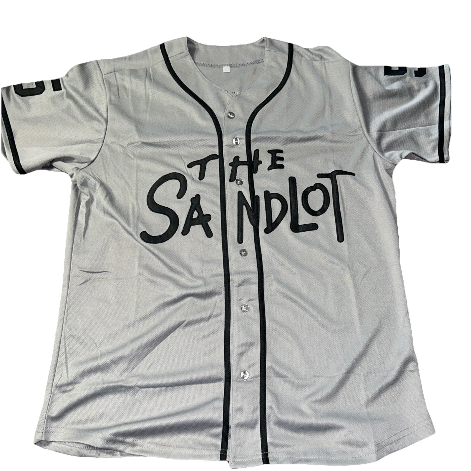 Chauncey Leopardi — Chauncey Leopardi Sandlot Signed Jersey JSA COA W/ Squints Inscription Proof, image 5