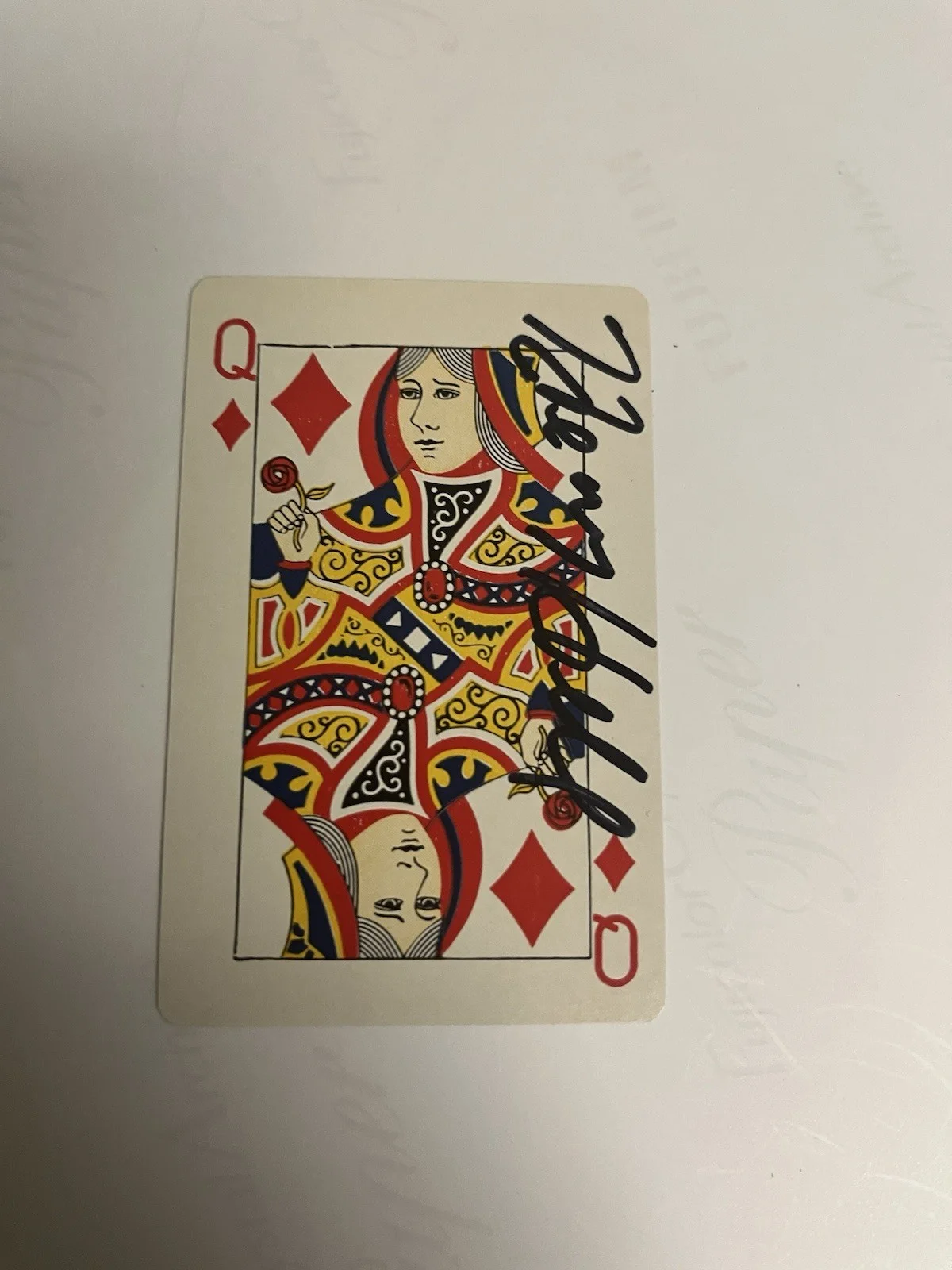Autographed Henry Hill Queen Of Hearts Playing Card Beckett Signed Auto, изображение 3