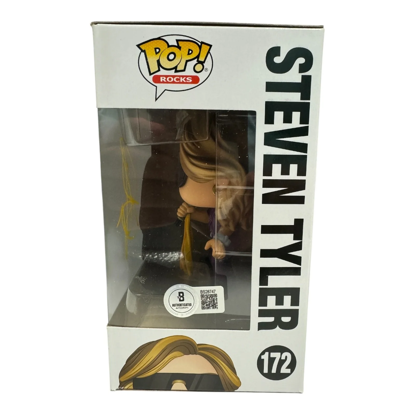 Steven Tyler Signed Autograph Aerosmith Funko Pop 172 Beckett BAS, изображение 2