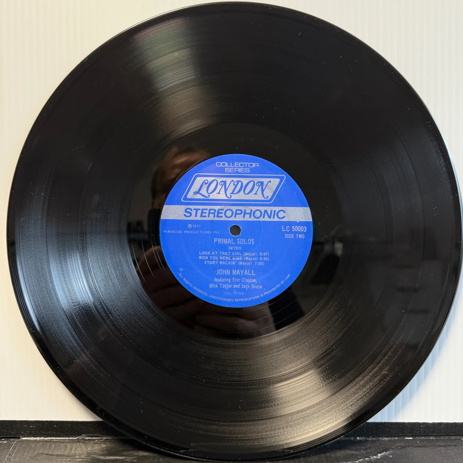 JOHN MAYALL "Primal Solos" AUTOGRAPHED by John USA vinyl LP LC 50003 reissue NM!, image 5