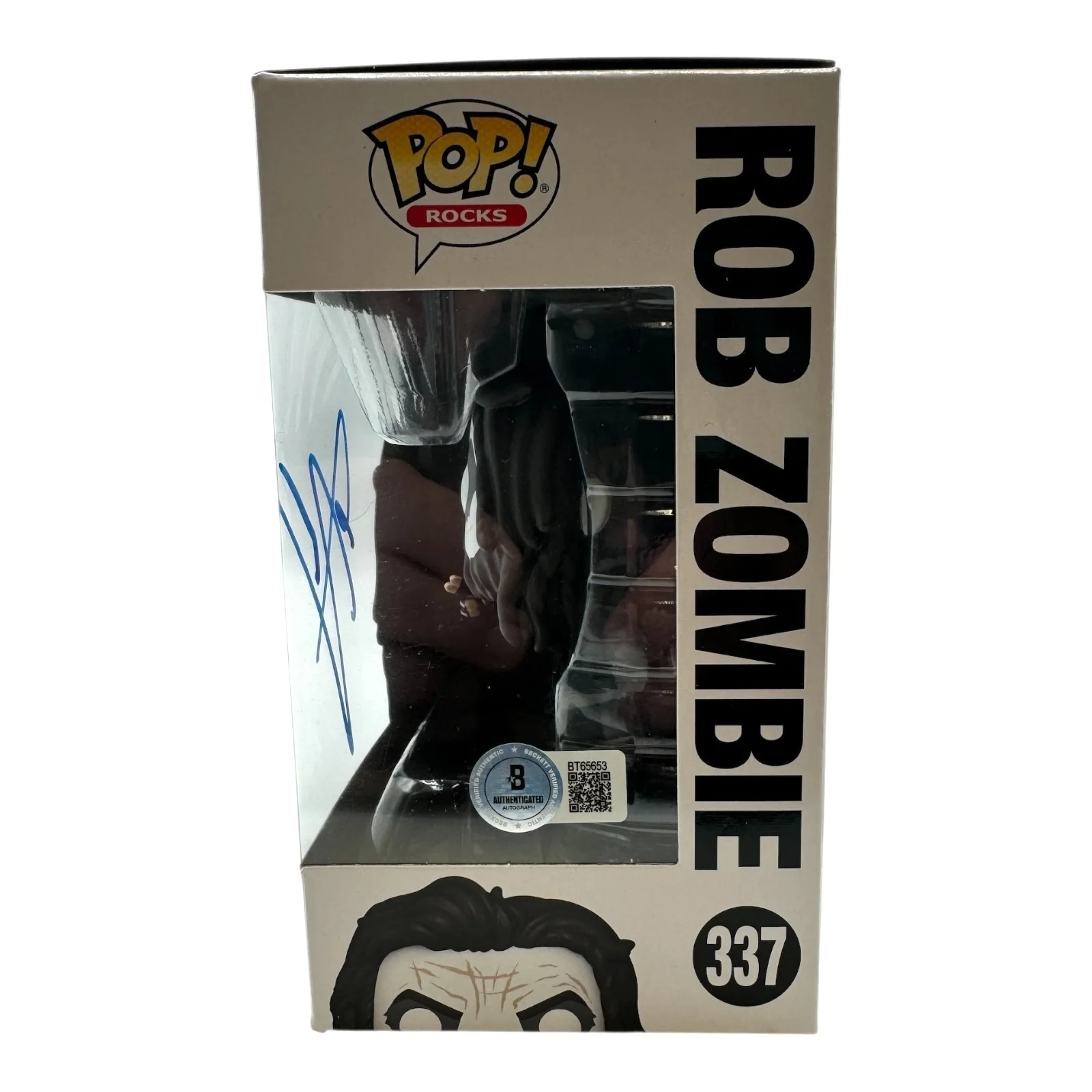 Rob Zombie Signed Autograph White Zombie Funko Pop 337 Beckett BAS, изображение 2