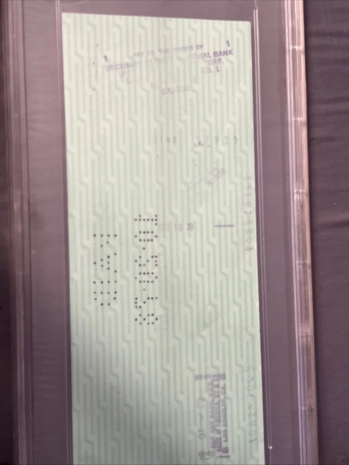 Charles Bronson — PSA/DNA Slabbed Charles Bronson Signed Bank Check 1978 AUTHENTIC AUTO Hollywood, image 5