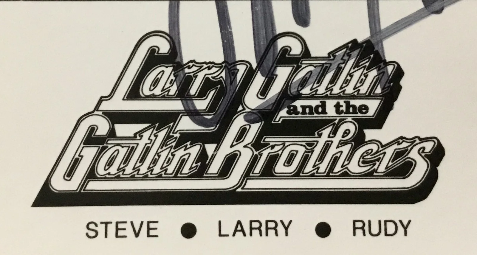 Larry Gatlin Steve Gatlin Rudy Gatlin — The Gatlin Brothers Larry Rudy Gary Signed 8x10 Black & White Photograph, изображение 5