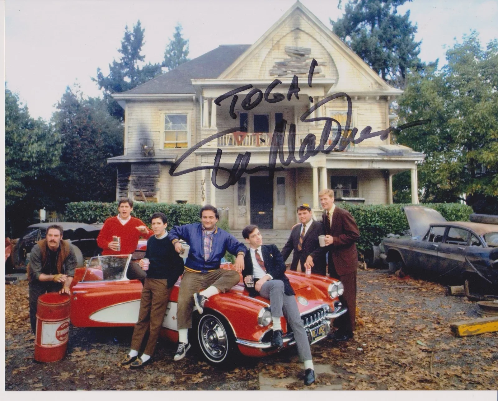 TIM MATHESON — TIM MATHESON SIGNED ANIMAL HOUSE 8X10 PHOTO W/COA #4
