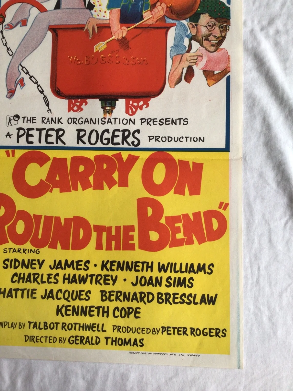 Carry on Round the Bend Original 1971 Australian Daybill movie poster, image 2