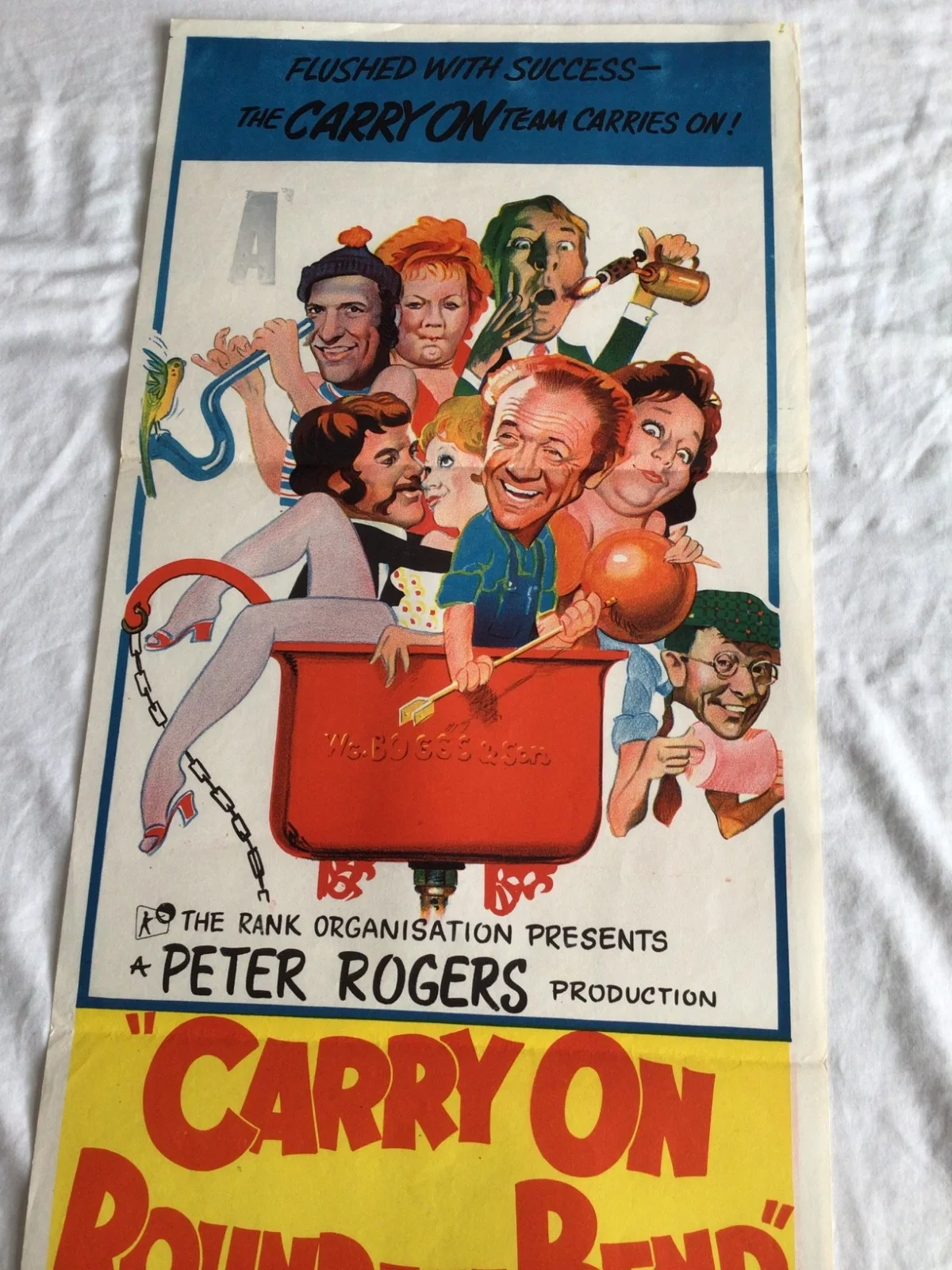 Carry on Round the Bend Original 1971 Australian Daybill movie poster, image 3